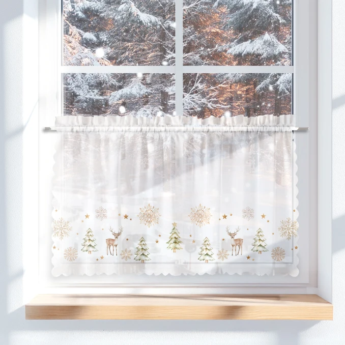 Karácsonyi vitrázsfüggönyök